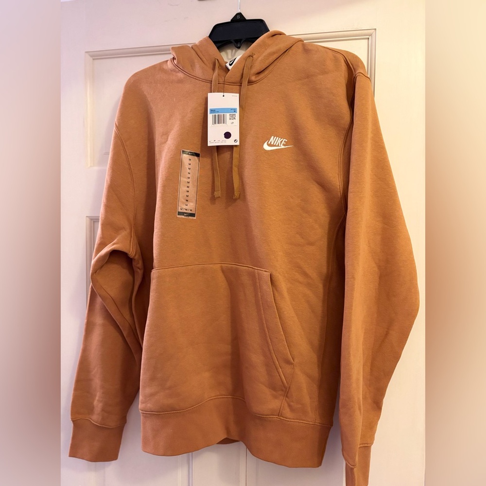 Nike Men's Sportswear Club Fleece Pullover Hoodie Size M in copper